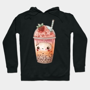 Valentines bubble tea Love couples Husband and wife gift idea Hoodie